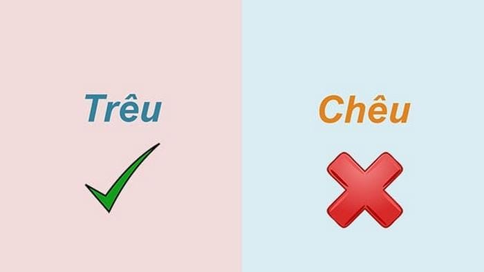 Nếu không tra cứu từ điển, ít người biết từ chêu là từ sai, không có nghĩa chính thức