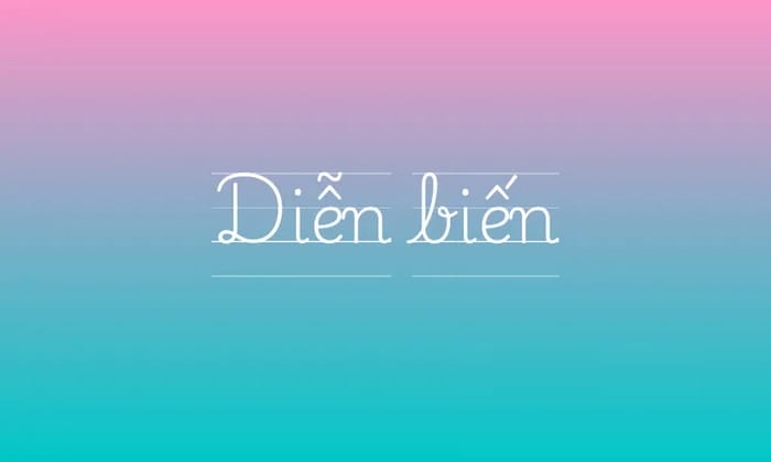 Diễn biến là một từ có thể dùng thay thế cho xảy ra trong một số trường hợp