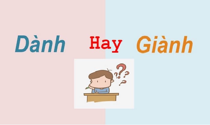 Tranh giành dễ nhầm lẫn với tranh dành do phát âm “gi” và “d” giống nhau, khó phân biệt