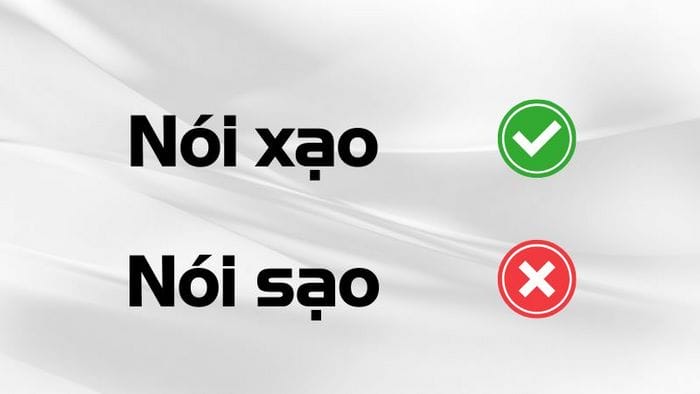 Xạo là từ viết đúng, sạo là từ viết sai chính tả, không tồn tại trong hệ thống từ vựng chuẩn