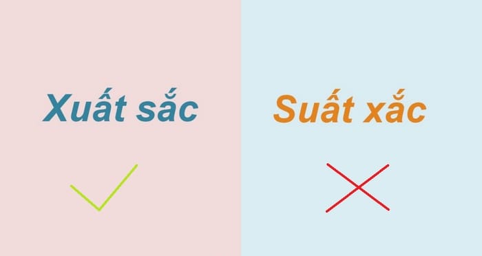 Chỉ có “xuất sắc” là đúng, còn “suất sắc” là từ sai chính tả