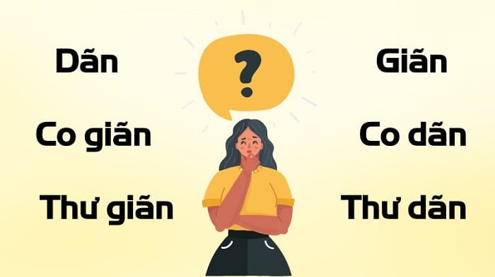 Phát âm và thói quen ngôn ngữ gây ra sự nhầm lẫn giữa dãn với giãn