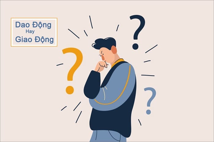 Viết sai dao động thành giao động do phát âm “d” và “gi” gần giống nhau