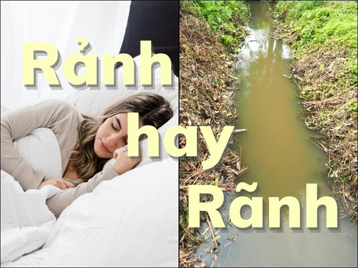 rảnh hay rãnh