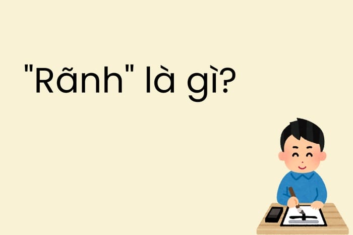 Rãnh là danh từ để chỉ khe hẹp hoặc vết cắt trên bề mặt vật thể