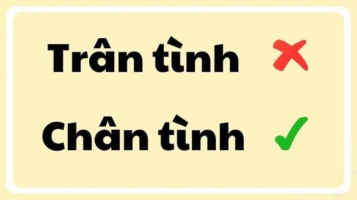 Trân tình hay chân tình từ nào mới đúng chuẩn tiếng Việt