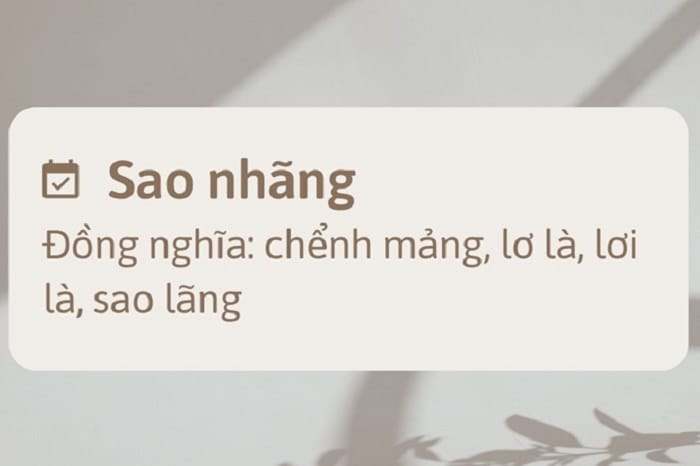 Ý nghĩa của xao nhãng và sao nhãng là sự mất tập trung, phân tán tư tưởng
