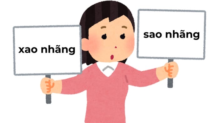 Sao nhãng là từ được sử dụng phổ biến trong các văn bản hiện đại
