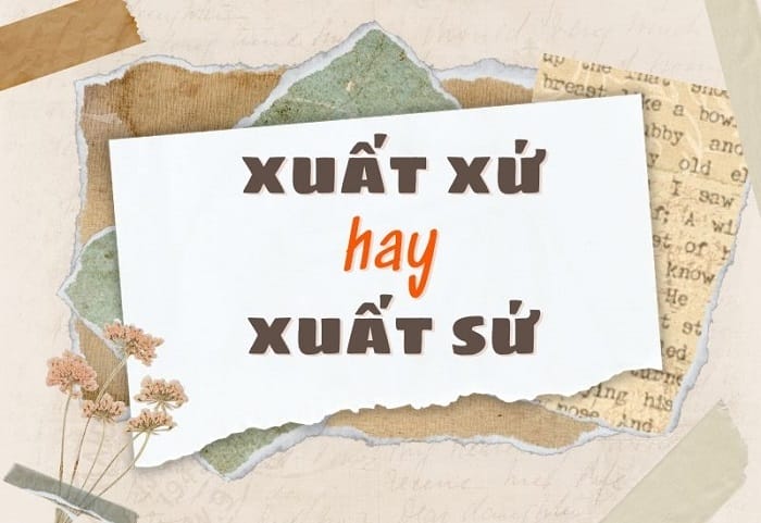 Xuất xứ là từ viết đúng chính tả, có ý nghĩa chỉ nguồn gốc của hàng hóa, sự vật